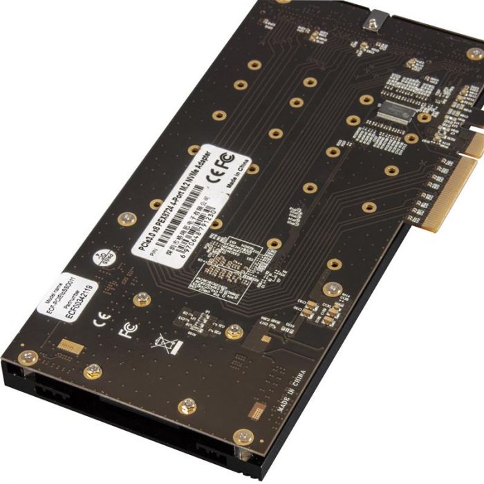 Плата розширення Frime (ECF-PCIEtoSSD011) PCI-E-4хM.2, PLX8724