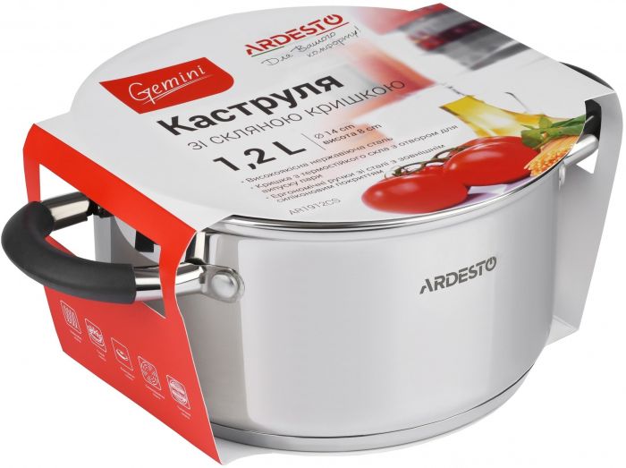 Каструля Ardesto Gemini Salerno 14 см 1.2 л (AR1912CS)