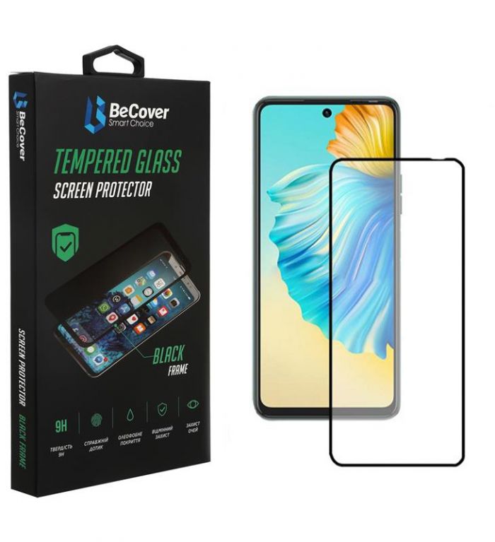 Захисне скло BeCover для Tecno Camon 17P Black (706668)