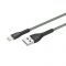 Кабель ColorWay USB - Lightning (M/M), braided cloth, 3 А, 1 м, Gray (CW-CBUL041-GR)