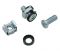 Комплект кріплень гвинт+гайка+шайба (комплект 4 шт.)