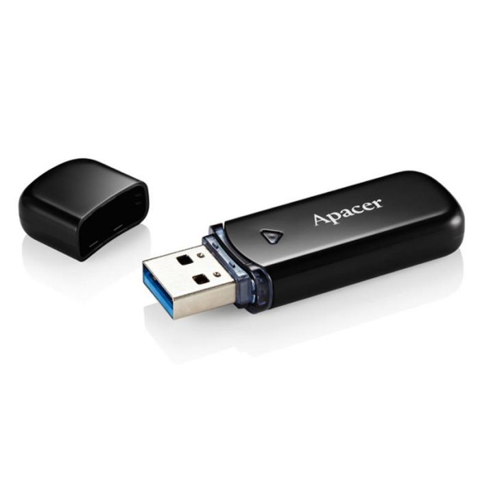 Флеш-накопичувач USB3.0 128GB Apacer AH355 Black (AP128GAH355B-1)