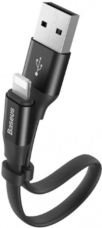 Кабель Baseus Nimble USB-Lightning, 0.23м Black (CALMBJ-B01)