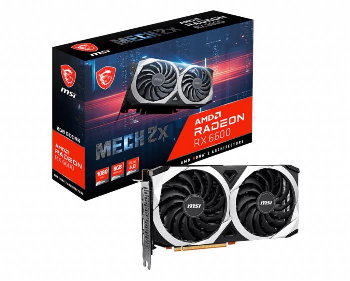 Відеокарта AMD Radeon RX 6600 8GB GDDR6 Mech 2X MSI (Radeon RX 6600 MECH 2X 8G)