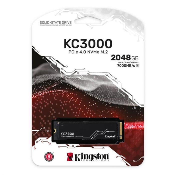 Накопичувач SSD 2048GB Kingston KC3000 M.2 2280 PCIe 4.0 x4 NVMe 3D TLC (SKC3000D/2048G)