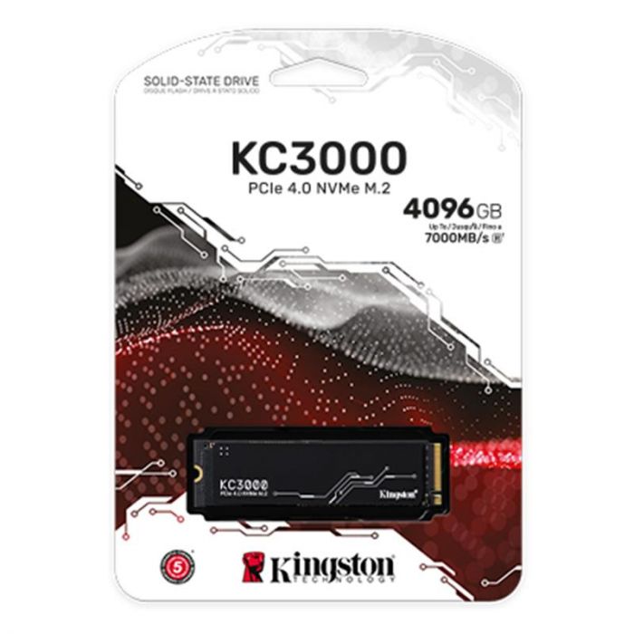 Накопичувач SSD 4096GB Kingston KC3000 M.2 2280 PCIe 4.0 x4 NVMe 3D TLC (SKC3000D/4096G)