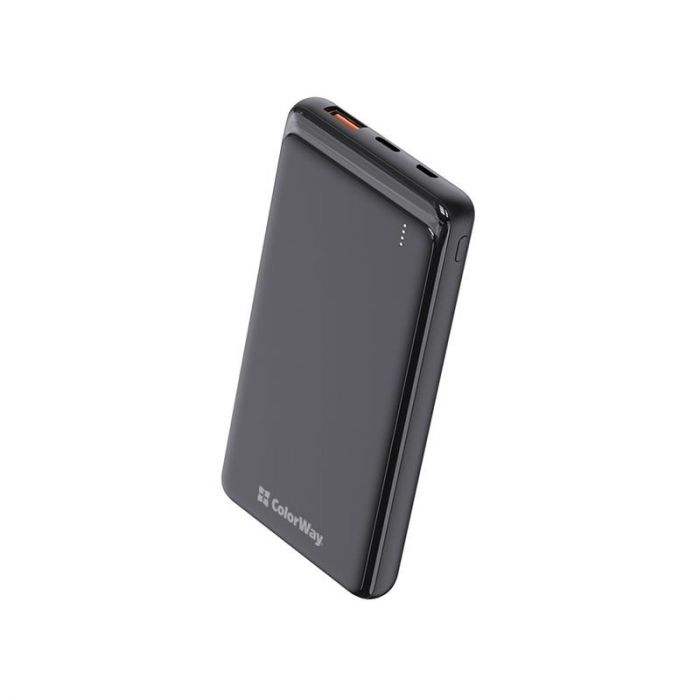 Універсальна мобільна батарея ColorWay Slim PD 10000mAh Black (CW-PB100LPG3BK-PD)