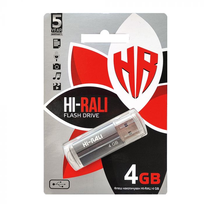 Флеш-накопичувач USB 4GB Hi-Rali Corsair Series Nephrite (HI-4GBCORNF)
