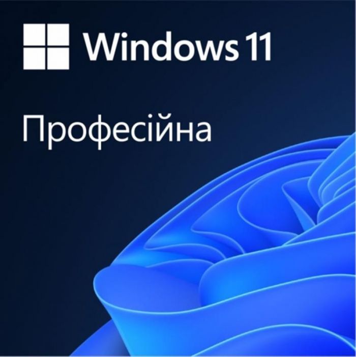 Програмний продукт* Microsoft Windows 11 Professional 64-bit Ukrainian 1pk DSP OEI DVD (FQC-10557)