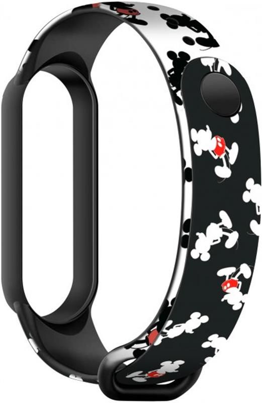 Ремінець Armorstandart Cartoon для Xiaomi Mi Band 6/5 Mickey Siluet Black (ARM59256)