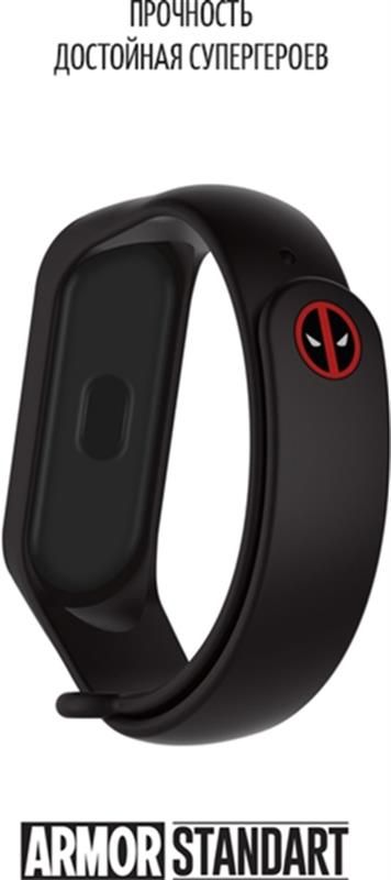 Ремінець Armorstandart Superhero Edition для Xiaomi Mi Band 6/5 Deadpool Black (ARM57071)