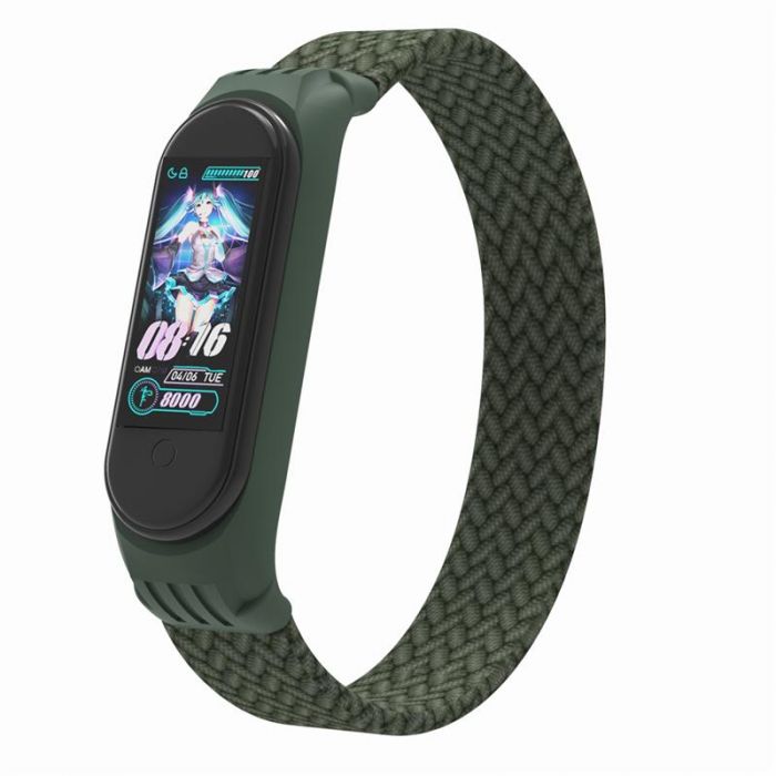 Ремінець Armorstandart Braided Solo Loop для Xiaomi Mi Band 6/5/4 Khaki size S (ARM59180)