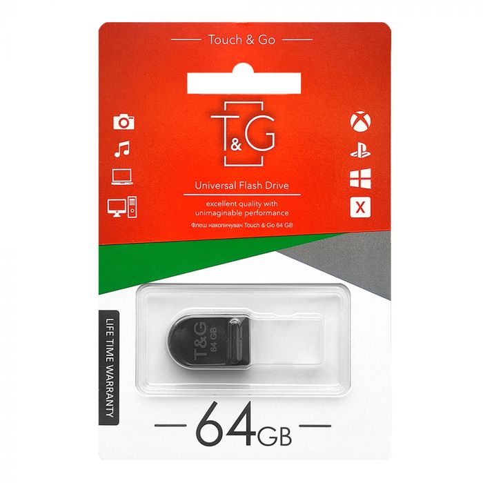 Флеш-накопичувач USB 64GB T&G 010 Shorty Series (TG010-64GB)