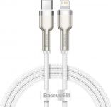 Кабель Baseus Cafule Metal USB-C-Lightning, 2м White (CATLJK-B02)