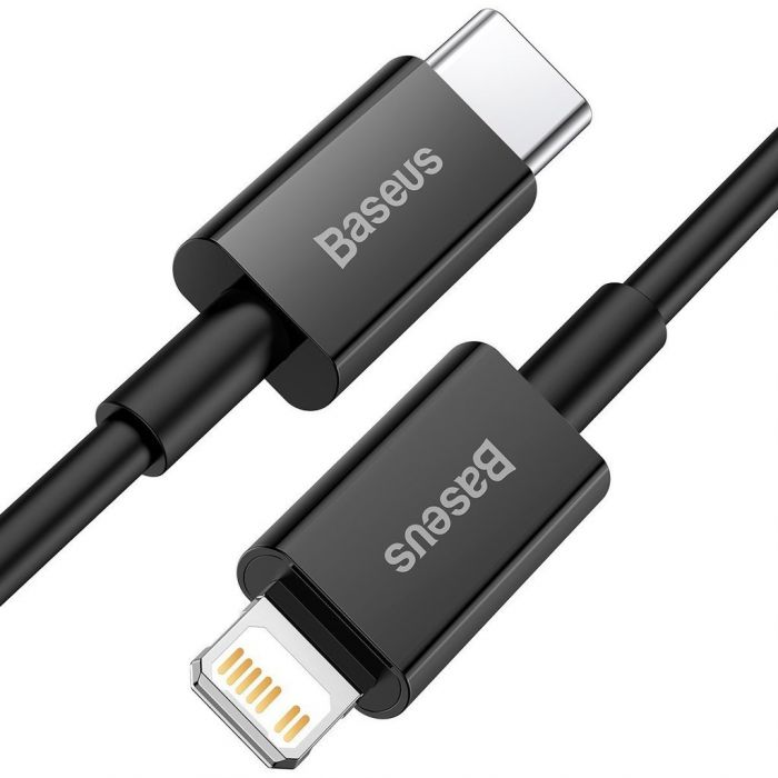 Кабель Baseus Superior Fast Charging USB-C-Lightning, 1м Black (CATLYS-A01)