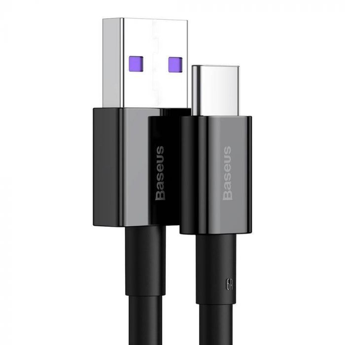 Кабель Baseus Superior Fast Charging USB - USB Type-C (M/M), 1 м, Black (CATYS-01)