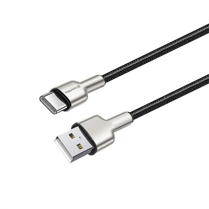 Кабель ColorWay USB - USB Type-C (M/M), metal head, 2.4 А, 1 м, Black (CW-CBUC046-BK)