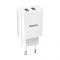 Мережевий зарядний пристрій Baseus Speed Mini Dual U Charger (2USB) 10.5W White (CCFS-R02)