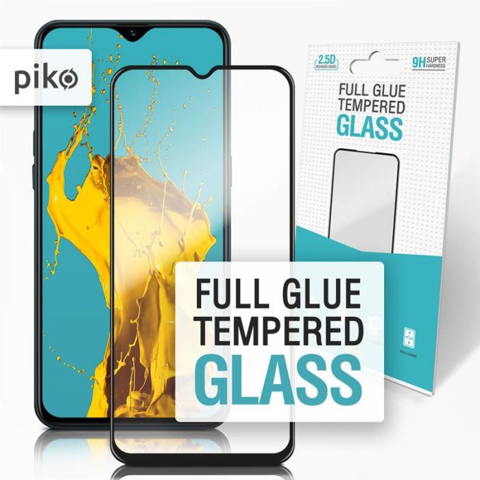 Захисне скло Piko для Realme 5 Pro Black Full Glue, 0.3mm, 2.5D (1283126498794)