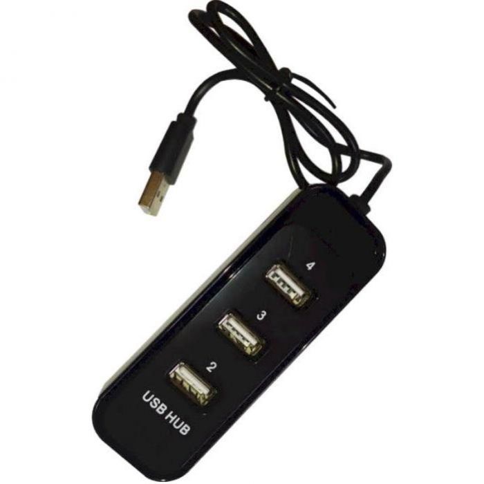 Концентратор USB 2.0 Atcom TD4006 4хUSB2.0 Black (AT10726)