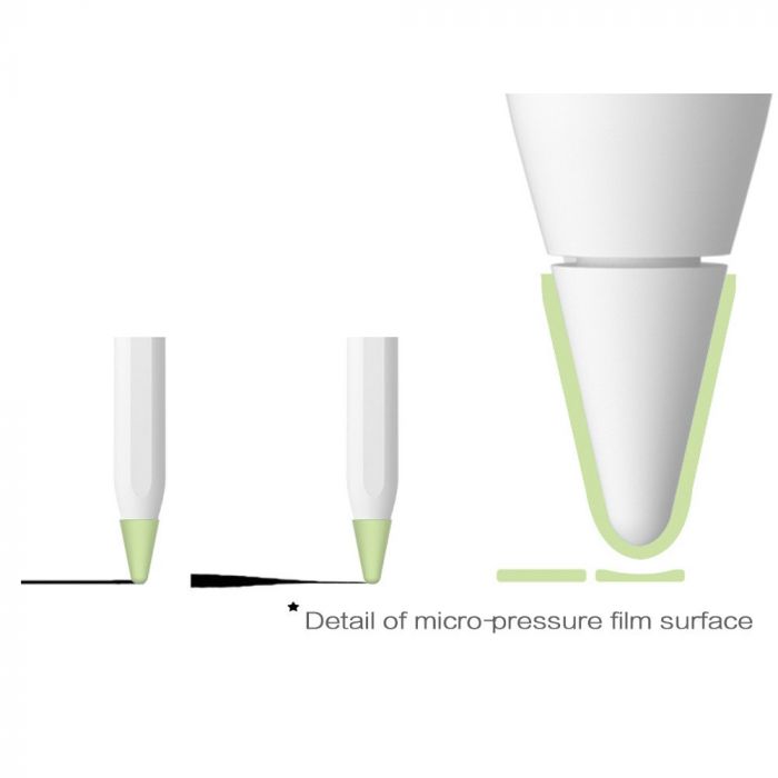 Чохол TPU Goojodoq для наконечника стілус Apple Pencil (1-2 покоління) (8шт) Green (1005001835985075GR)
