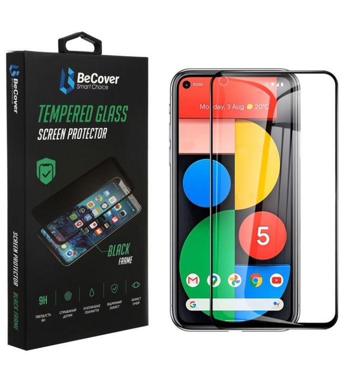 Захисне скло BeCover для Google Pixel 5a 5G Black (706893)