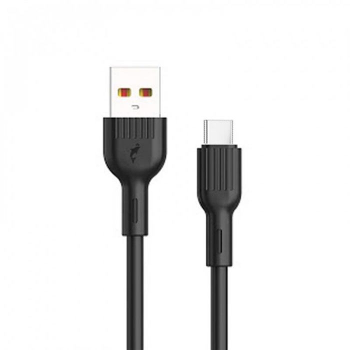 Кабель SkyDolphin S03T USB - Type-C 1м, Black (USB-000418)