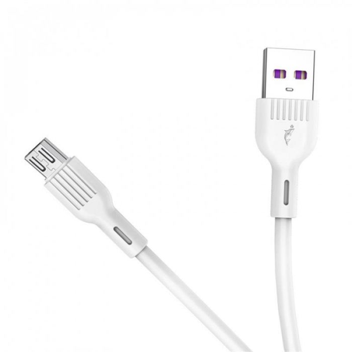 Кабель SkyDolphin S03V USB - microUSB 1м, White (USB-000421)