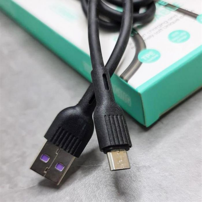 Кабель SkyDolphin S03V USB - microUSB 1м, Black (USB-000420)