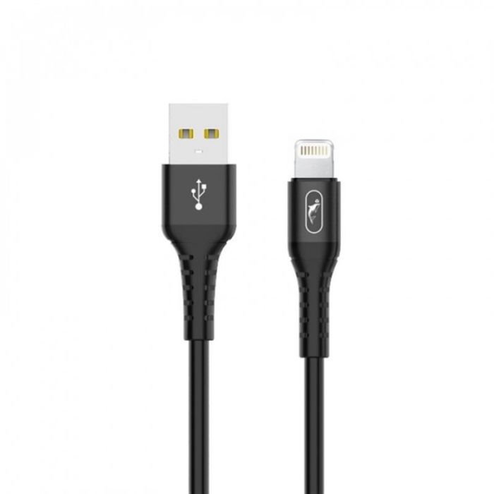 Кабель SkyDolphin S05L TPE Frost Line USB - Lightning 1м, Black (USB-000549)