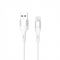 Кабель SkyDolphin S06L LED Smart Power USB - Lightning (M/M), 1 м, White (USB-000555)