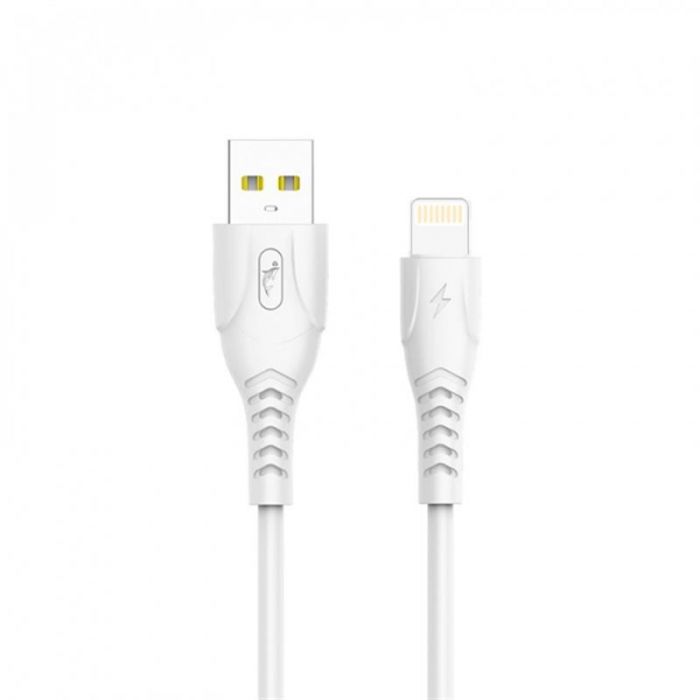 Кабель SkyDolphin S08L USB - Lightning 1м, White (USB-000560)