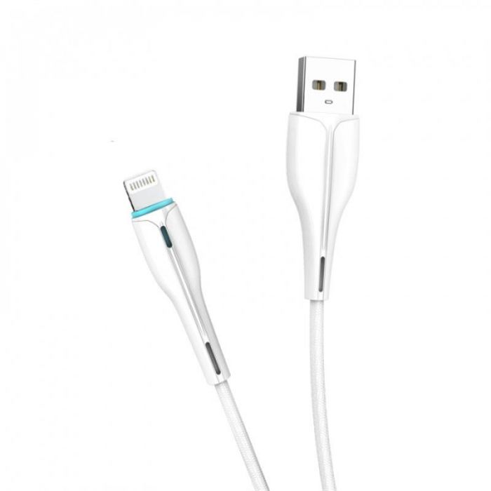 Кабель SkyDolphin S48L USB - Lightning 1м, White (USB-000423)