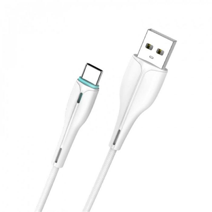 Кабель SkyDolphin S48T USB - USB Type-C (M/M), 1 м, White (USB-000425)