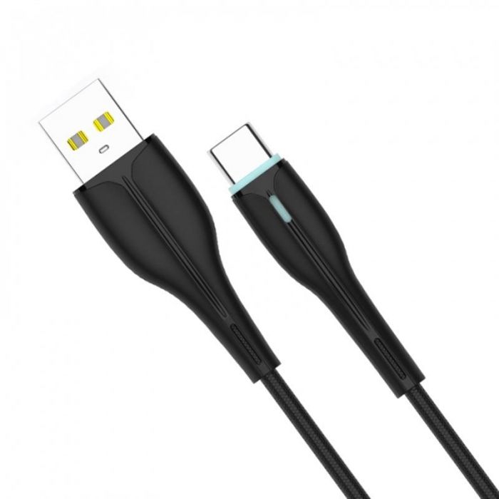 Кабель SkyDolphin S48T USB - Type-C 1м, Black (USB-000424)