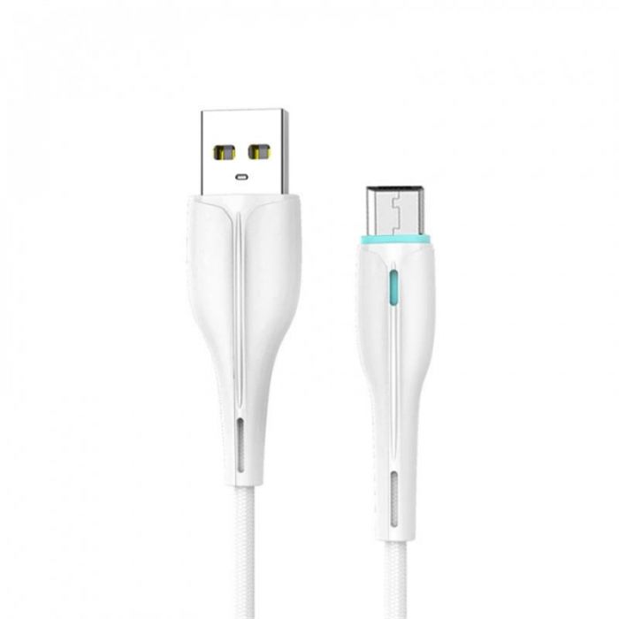 Кабель SkyDolphin S48V USB - microUSB 1м, White (USB-000427)