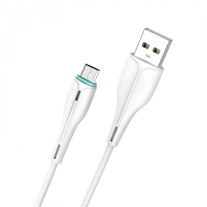 Кабель SkyDolphin S48V USB - microUSB 1м, White (USB-000427)
