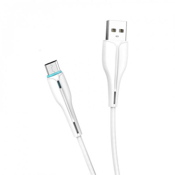 Кабель SkyDolphin S48V USB - microUSB 1м, White (USB-000427)