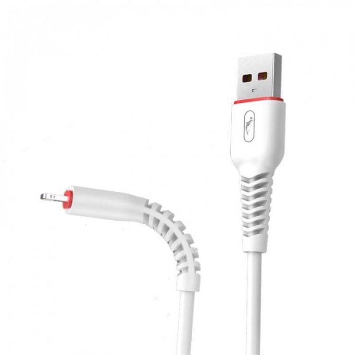 Кабель SkyDolphin S54L Soft USB - Lightning (M/M), 1 м, White (USB-000429)