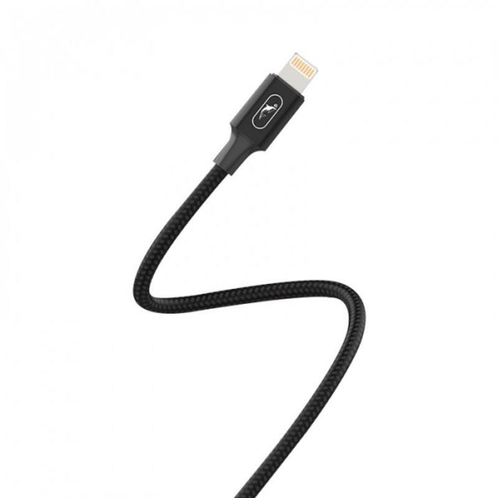Кабель SkyDolphin S55L Neylon USB - Lightning (M/M), 1 м, Black (USB-000434)