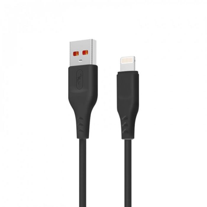 Кабель SkyDolphin S61L USB - Lightning 1м, Black (USB-000573)