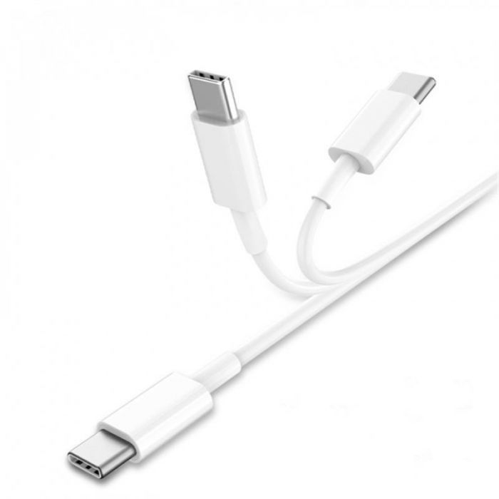 Кабель SkyDolphin S57T USB Type-C - USB Type-C (M/M), PD 18W, 1 м, White (USB-000546)