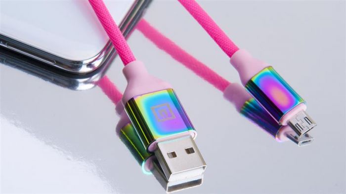 Кабель REAL-EL Premium Rainbow USB-microUSB 1m  (4743304104727)