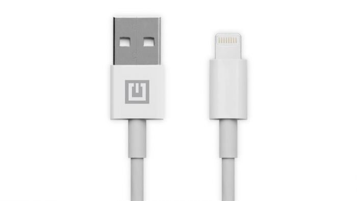 Кабель REAL-EL USB-Lightning 2m, White  (4743304104673)