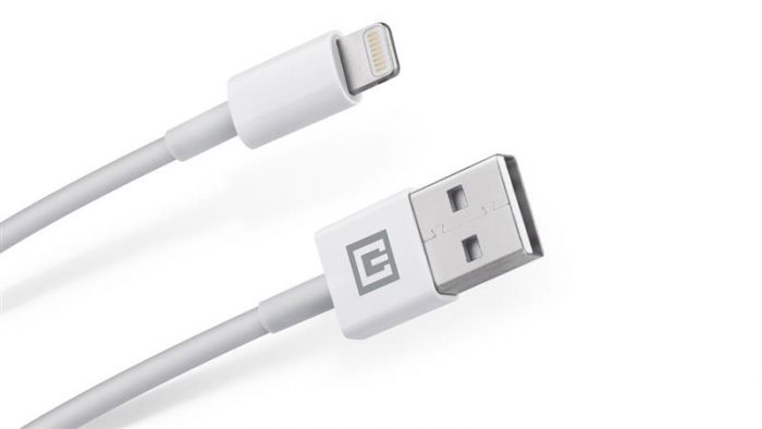 Кабель REAL-EL USB-Lightning 1m, White  (4743304104666)