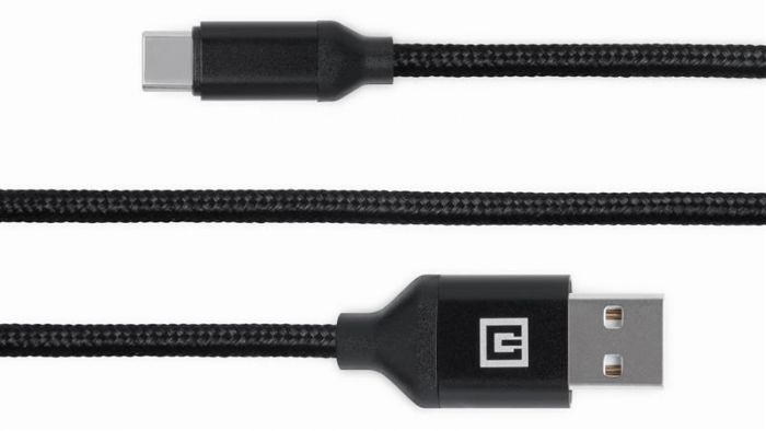 Кабель REAL-EL Premium Fabric USB - USB Type-C (M/M), 2 м, Black (EL123500047)
