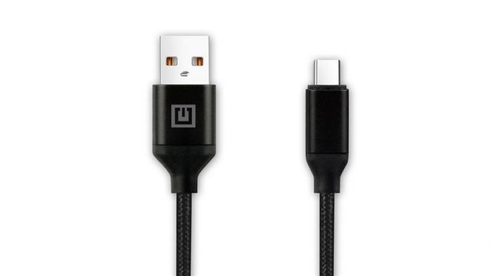 Кабель REAL-EL Premium Fabric USB-USB Type C 2m, Black (4743304104765)