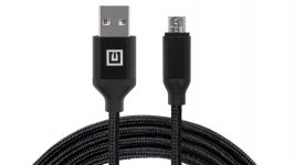 Кабель REAL-EL Premium Fabric USB-microUSB 2m, Black (EL123500048)