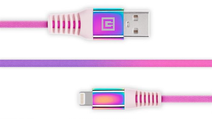 Кабель REAL-EL Rainbow USB-Lightning 1m (4743304104703)