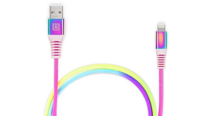 Кабель REAL-EL Rainbow USB-Lightning 1m (4743304104703)